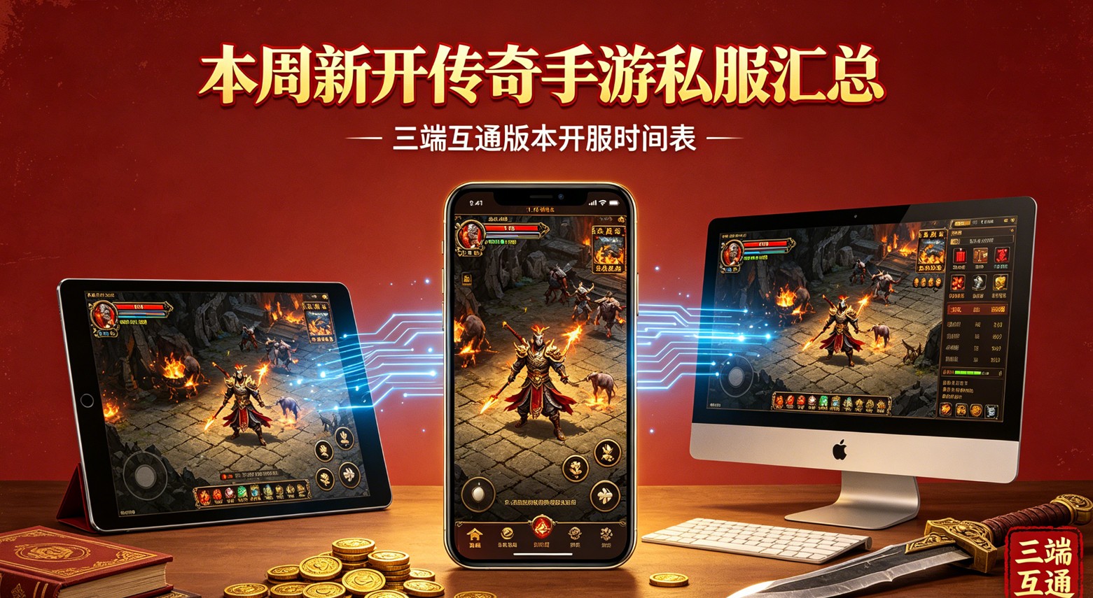 本周新开传奇手游私服汇总_三端互通版本开服时间表