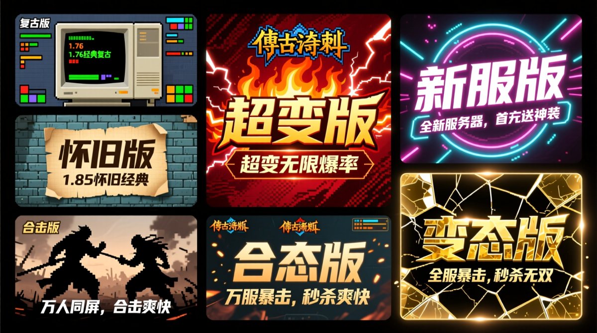 传奇私服版本有哪些？从复古到超变的 6 大类完整介绍