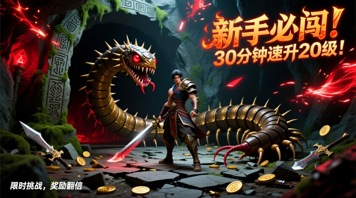 传奇手游私服蜈蚣洞怎么打_新手升级圣地